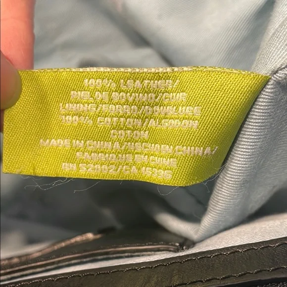 Sigrid Olsen Black Studded Leather Tote Bag Fully Lined - Picture 10 of 12